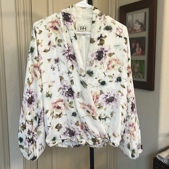 Haute Hippie sill blouse/jacket/shacket - Picture 1 of 12